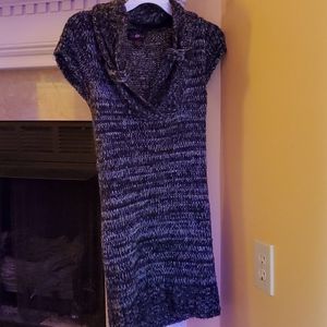 Salt n pepper v-neck sweater dress